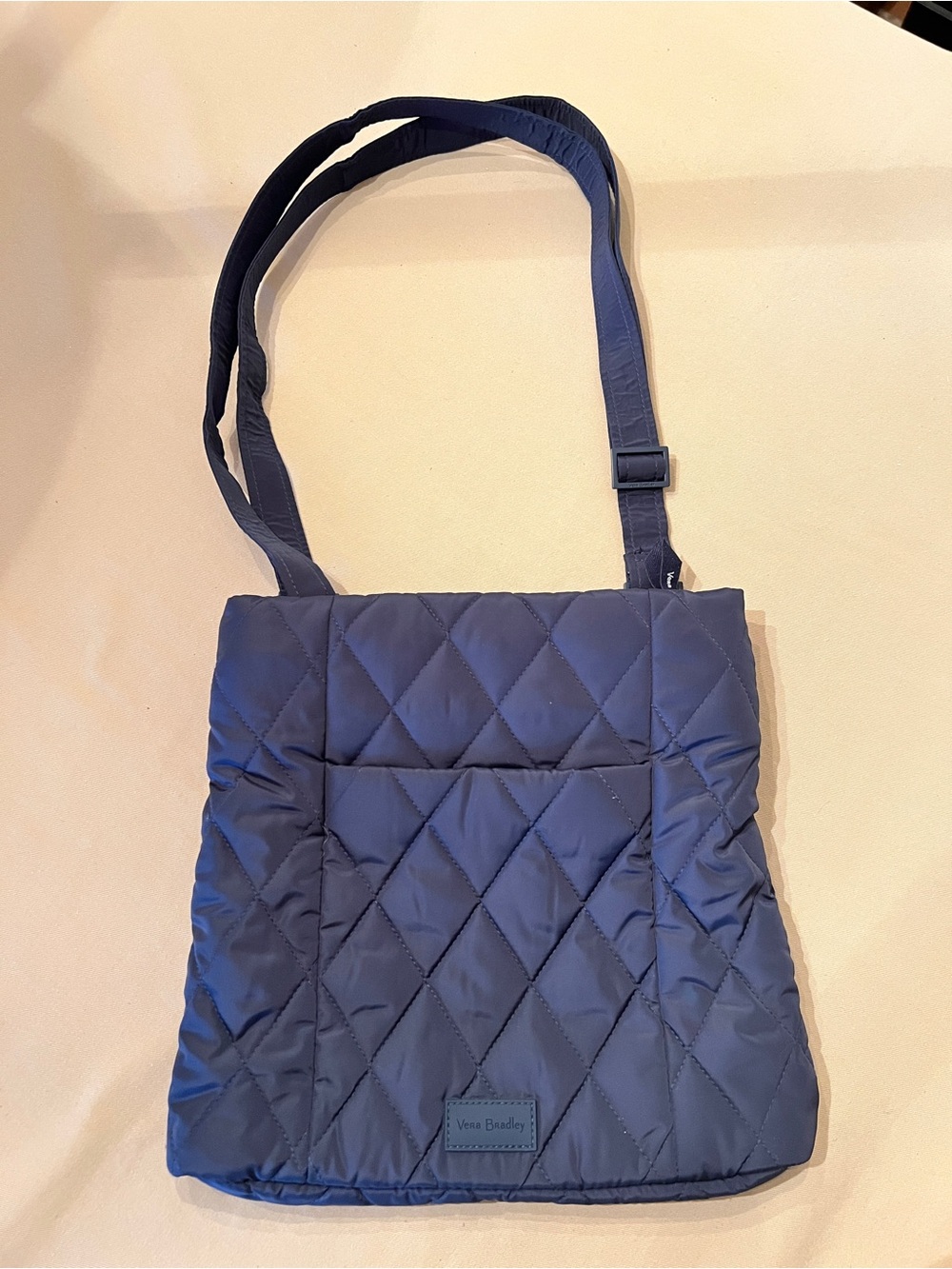 Vera Bradley Quilted Navy XL Crossbody Shoulder Bag